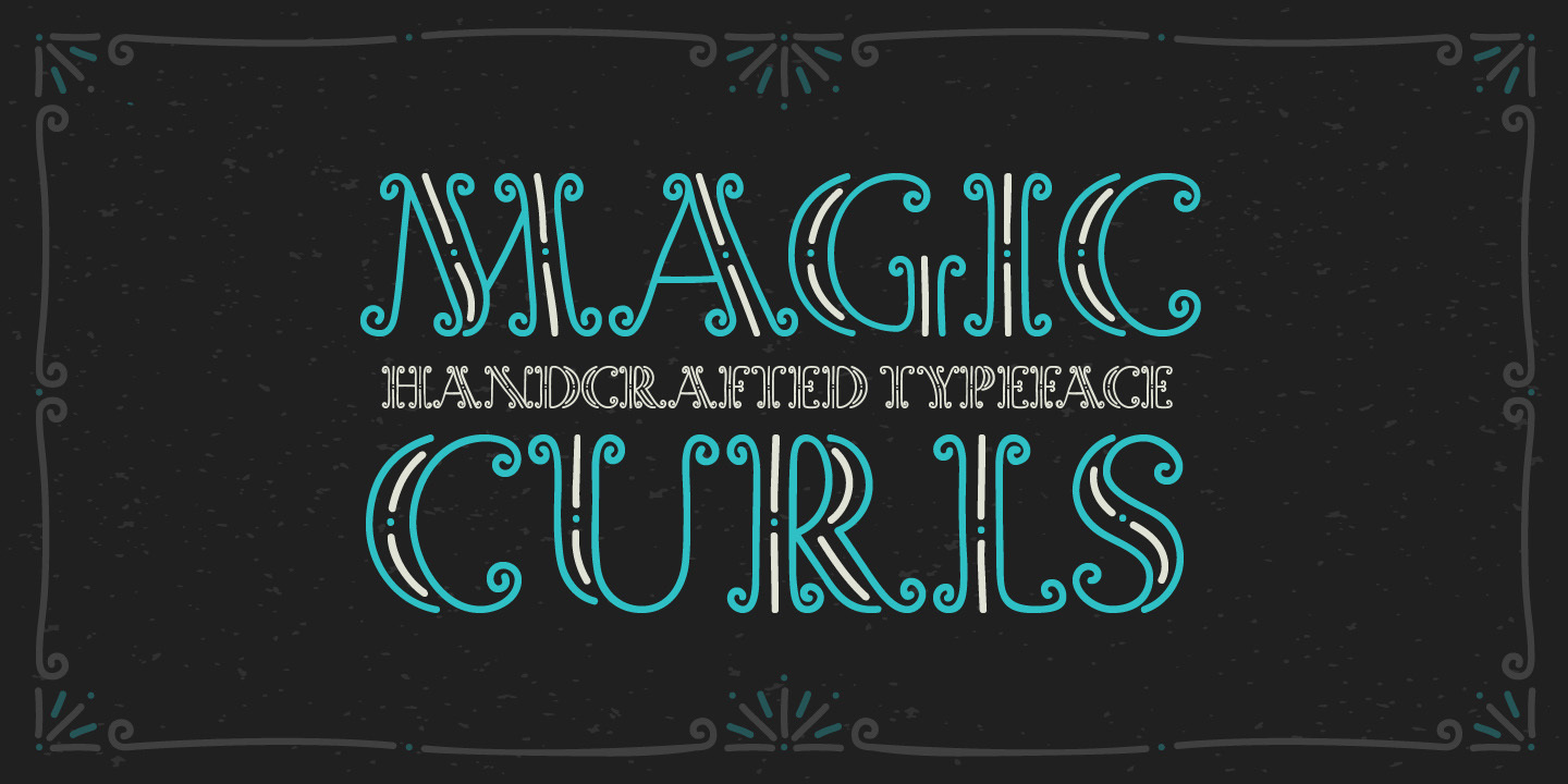 Magic Curls Font preview